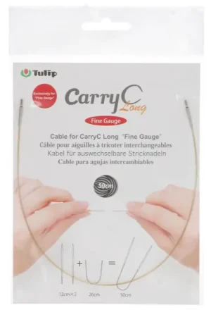 Promozione Esclusiva Cavo per ferri circolari intercambiabili CarryC Long Fine Gauge - Tulip