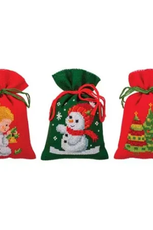 Kit sacchetto profumato da ricamo - 3 bustine - Natale - Vervaco Scelto Dai Clienti