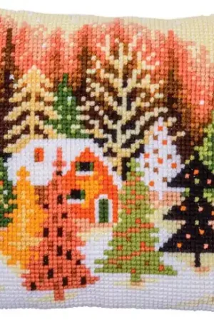 Kit cuscino fori grossi - Albero di Natale - Vervaco Ordina Subito