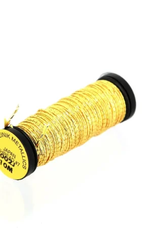 Quantità Limitata Fil métallisé Kreinik pour la broderie d'or - taille 7 - Gold (002J) x10m