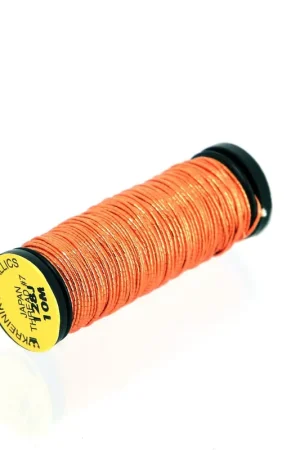 Subito Disponibile Fil métallisé Kreinik pour la broderie d'or - taille 7 - Papaya Orange (128J) x10m