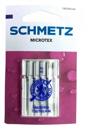 Ordina Subito 5 Aghi Schmetz Microtex 130/705 H-M 70/10 - Per Seta, Microfibra e Tessuti Rivestiti