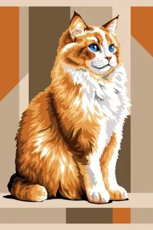 Professionale Canovaccio antico - Maine Coon rosso - Margot de Paris