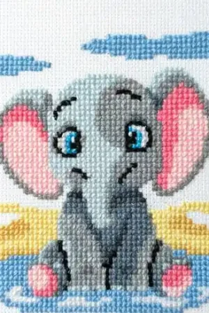 Spedizione Espresso kit ricamo a punto croce - Elefante - Marie Coeur