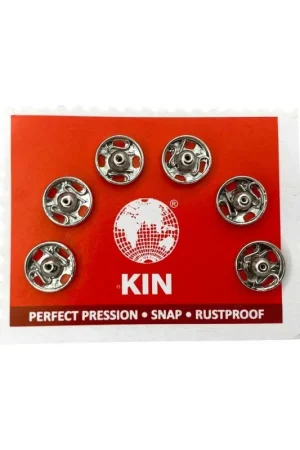 6 Pz M-F Bottone Automatico Pressione Acciaio Cucibile Mis-1 Mm-8,5/8 Prezzo Di Fabbrica