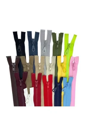 Cerniera Chiusura Zip Pressofusa Denti Plastica Divisibile 1 Cursore Lunga Cm 75 Ultima Occasione
