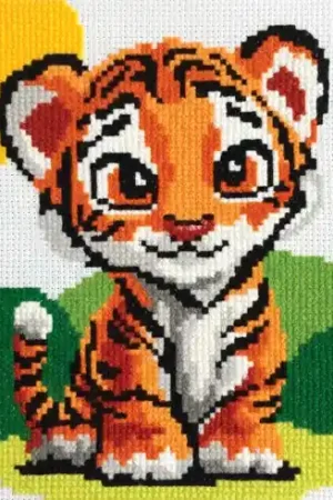 Direttamente Dal Produttore kit ricamo a punto croce - Tigre - Marie Coeur