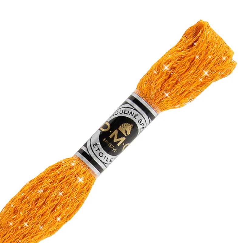 Novità Fil à broder DMC Mouliné Etoile 617 Orange (C740) x8m