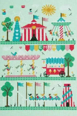 kit ricamo a punto croce - Luna park - DMC Ultima Occasione