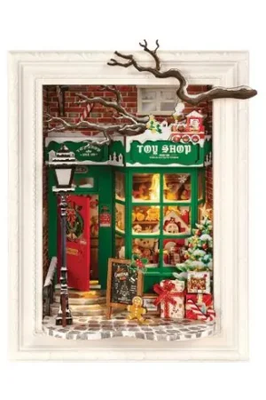Prezzo Basso Casa in miniatura - Il negozio di giocattoli di Babbo Natale - Rolife