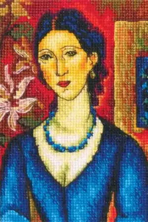 kit ricamo a punto croce - Ritratto di donna 3 - RTO Occasione