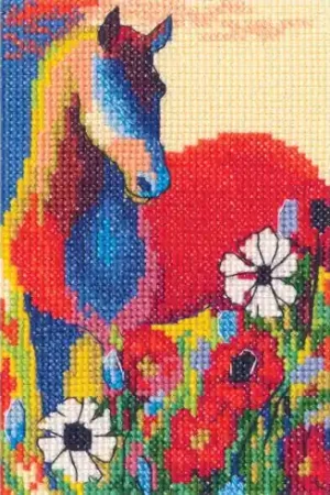 Ultime Pezzi kit ricamo a punto croce - Colori del cavallo 1 - RTO