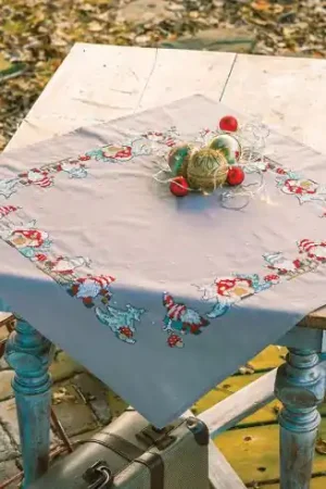 Kit tovaglia da ricamo - gnomi - Vervaco Promozione