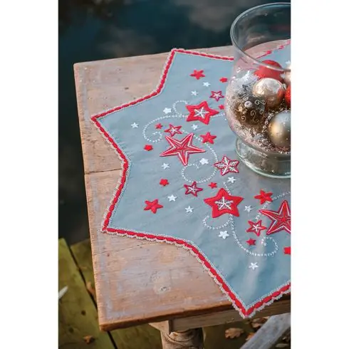 Occasione Kit tovaglia da ricamo - Stelle danzanti - Vervaco