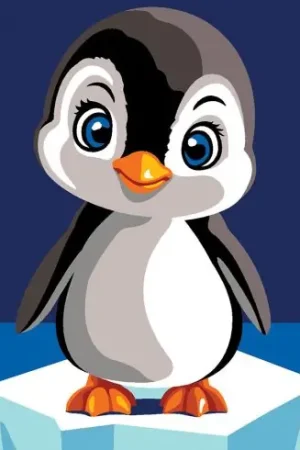 Kit di tela per bambini - Pinguino - Margot de Paris Bestseller