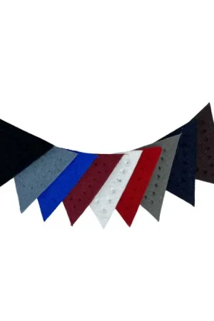 Spedito Oggi 2 Pz Applicazione Patch Termoadesiva Tessuto Impuntura Triangolo Scamosciato Alto 3 Cm