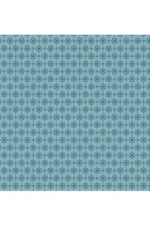 Cocoa Blue Iron Gate Mediterranean, tessuto azzurro con grafica geometrica - Edyta Sitar A Buon Prezzo