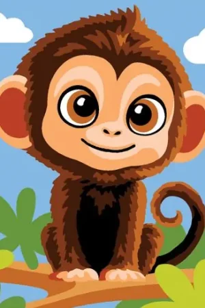 Offerta Lampo Kit di tela per bambini - Scimmia - Margot de Paris