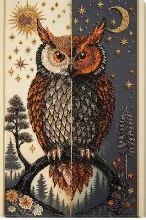 Acquista Ora Kit di ricamo con perline - Tra il giorno e la notte - Abris Art