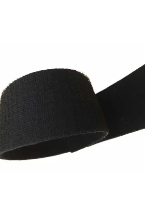 50 Cm Nastro Nero Velcrato Doubleface Strappo Maschio Ruvido Femmina Morbido 2 in 1 Cucibile Alto 5 Cm Spedizione Gratuita