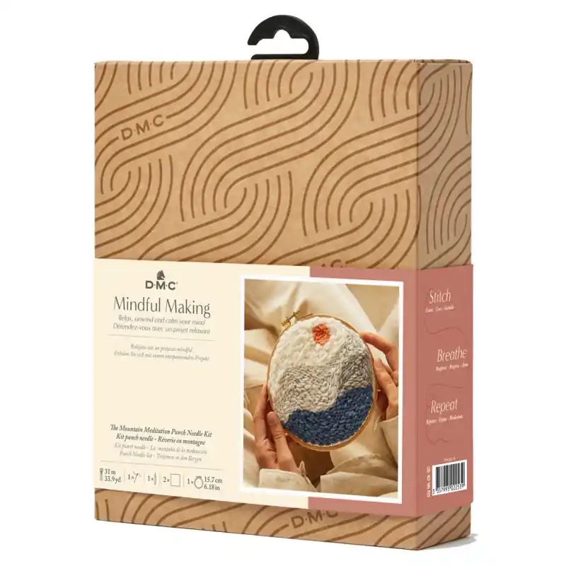 Ordina Subito Kit di ricamo Punch Needle - Meditazione in montagna - DMC