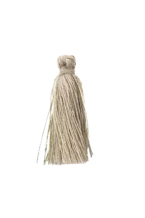 Miglior Prezzo Pompon coton 32 mm Ivoire / Doré x1