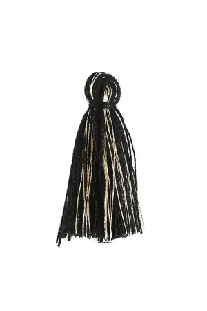 Pompon coton 32 mm Noir / Doré x1 Compra Oggi Stesso