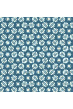 Non Perdere Cocoa Blue Starfruit Indigo, tessuto indaco con stelle chiare - Edyta Sitar