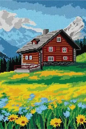 Affare Canovaccio antico - Paesaggio di montagna - Orchidéa