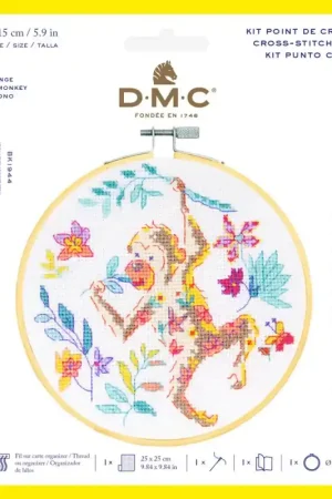 Subito Disponibile Kit di Punto Croce - La Scimmia - DMC