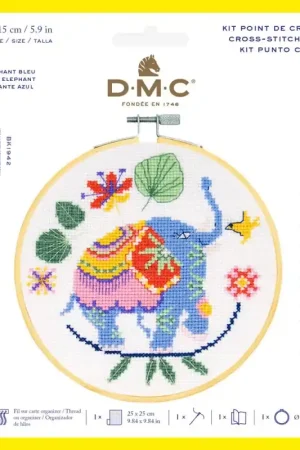 Spedito Oggi Kit di Punto Croce - Elefante Blu - DMC