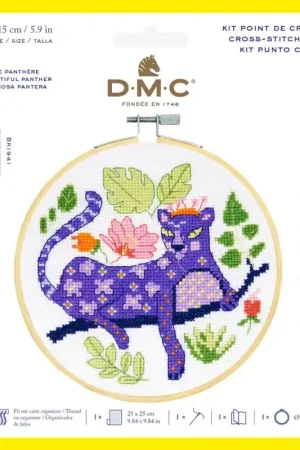 Nuova Collezione Kit di Punto Croce - Bella Pantera - DMC