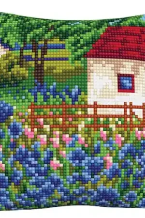 Kit cuscino fori grossi - Campo di fiori - Collection d'Art Super Prezzo