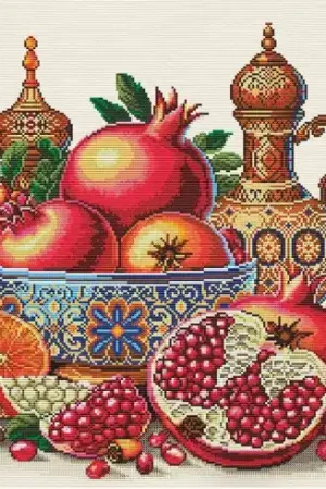 kit ricamo a punto croce - Delizia al melograno - Nova Sloboda Novità