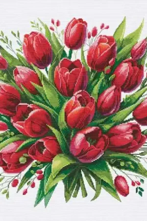 Bestseller kit ricamo a punto croce - Mazzo amore - Nova Sloboda