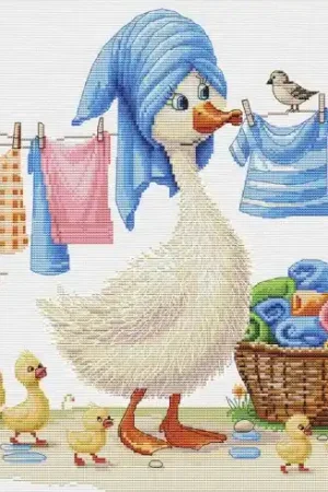 kit ricamo a punto croce - Grandi pulizie - Nova Sloboda Promozione