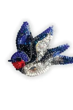 Kit di ricamo con perline - Il canto della rondine - Abris Art Non Perdere