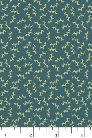 Tessuto Azzurro Cupo con Zig-Zag - EQP Back  Forth, Zigzag Deep Blue Economico