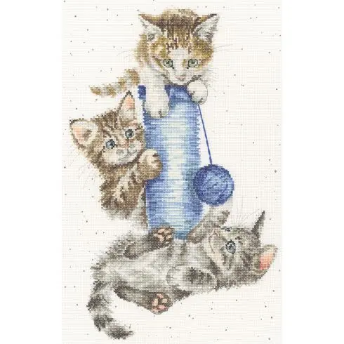 Novità kit ricamo a punto croce - Tre sono troppi - Bothy Threads