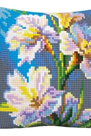 Acquista Ora Kit cuscino fori grossi - Fiori colorati 2 - Collection d'Art