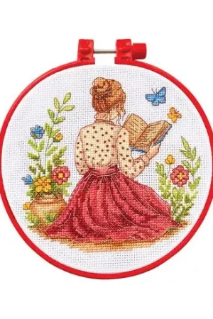 Più Venduto Kit per ricamo a punto croce con tamburo - Una storia incompiuta - Abris Art