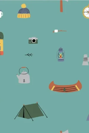 Novità Tessuto Popeline Katia - Adventure Items