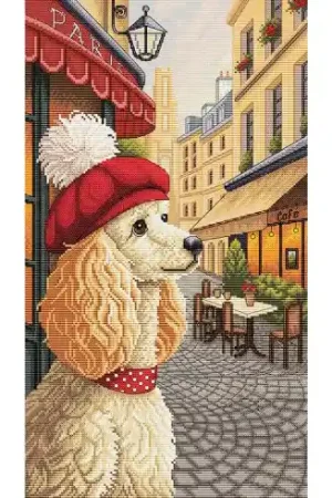 Acquista Ora kit ricamo a punto croce - Barboncino francese - Nova Sloboda