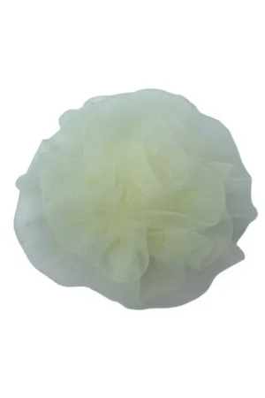 Applicazione Fiore Organza Panna Cucibile 5 Cm Promozione