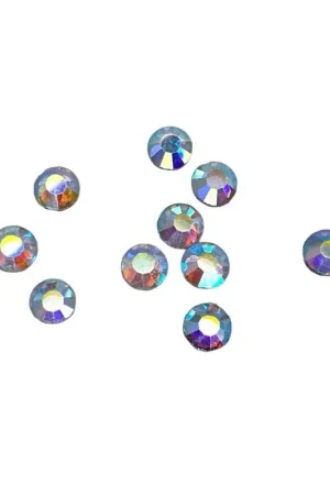 10 Pz Applicazione Punto Luce SS16 Strass Hotfix Termoadesivi Mm 3 Solo Oggi