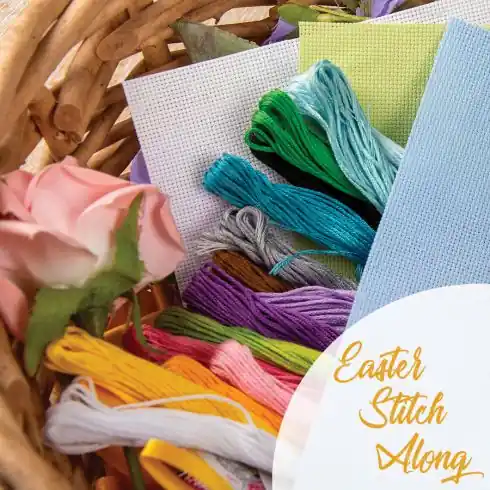 kit ricamo a punto croce - Easter Stitch Along 2026 - Vervaco Affare