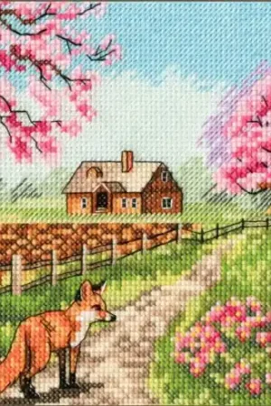 kit ricamo a punto croce - Arriva la volpe - Toison d'or Promozione Esclusiva