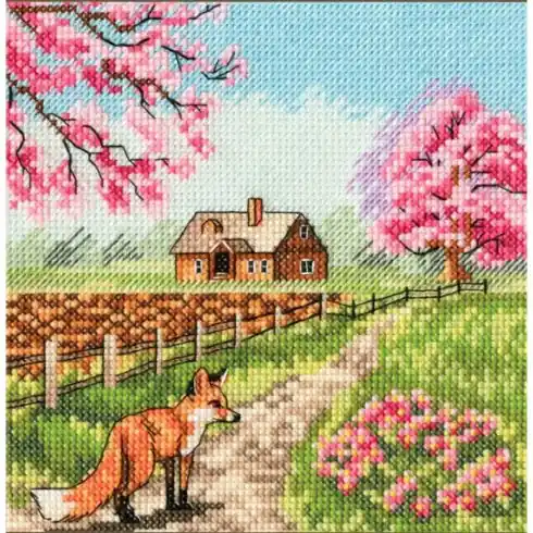kit ricamo a punto croce - Arriva la volpe - Toison d'or Promozione Esclusiva