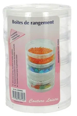 Acquista Ora Scatola da ricamo a diamante - 4 Scatole rotonde impilabili - Hemline