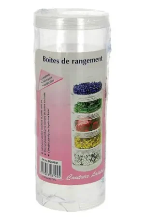 Scatola da ricamo a diamante - 5 Scatole rotonde impilabili - Hemline Offerta Del Giorno